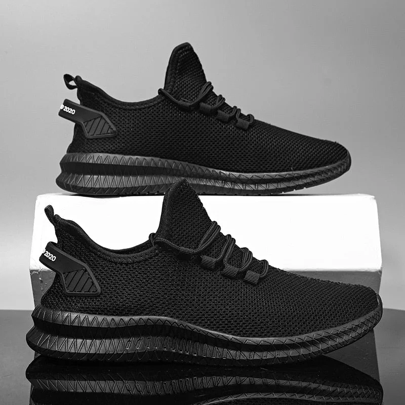 Mesh Men Shoes Breathable White Mens Sneakers Trendy Lace-Up Lightweight Black Walking Big Size Man Tenis Shoe Zapatillas Hombre