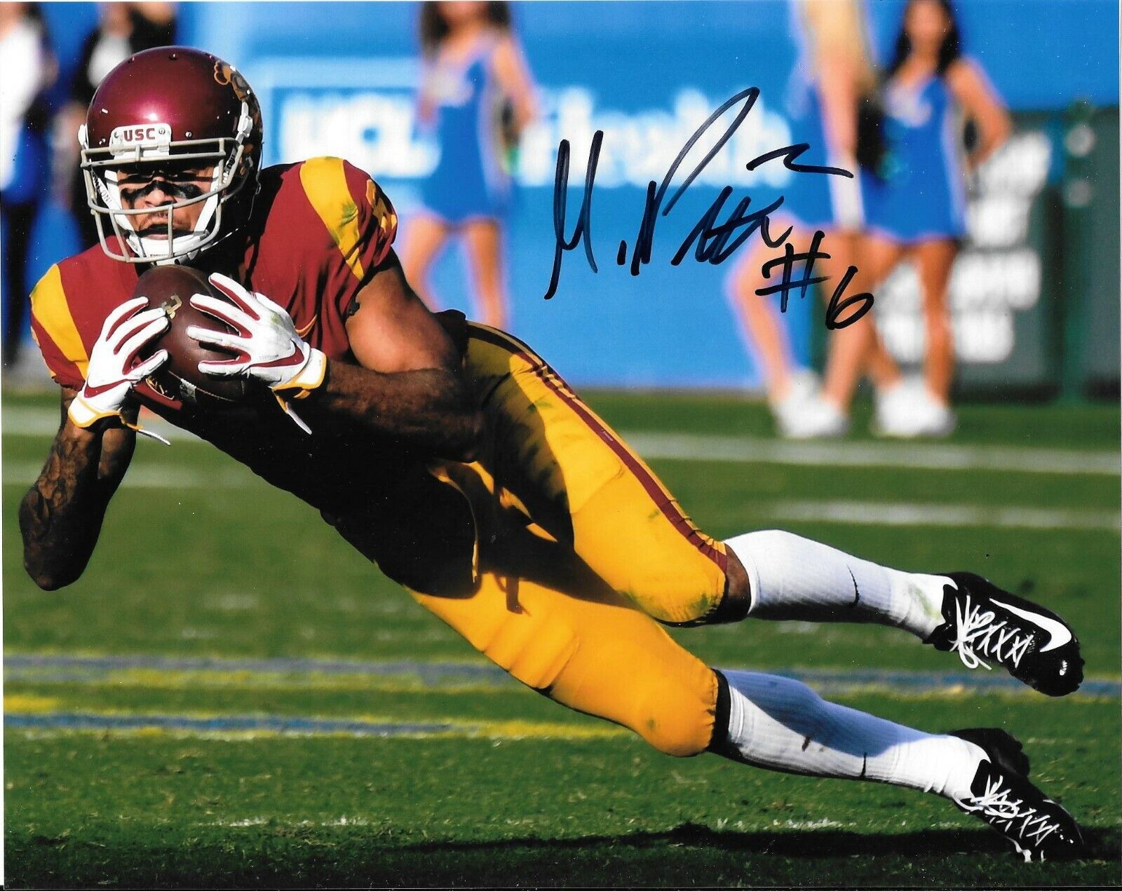 COLTS MICHAEL PITTMAN JR SIGNED USC SOUTHERN CALIFORNIA TROJANS 8X10 Photo Poster painting W/COA