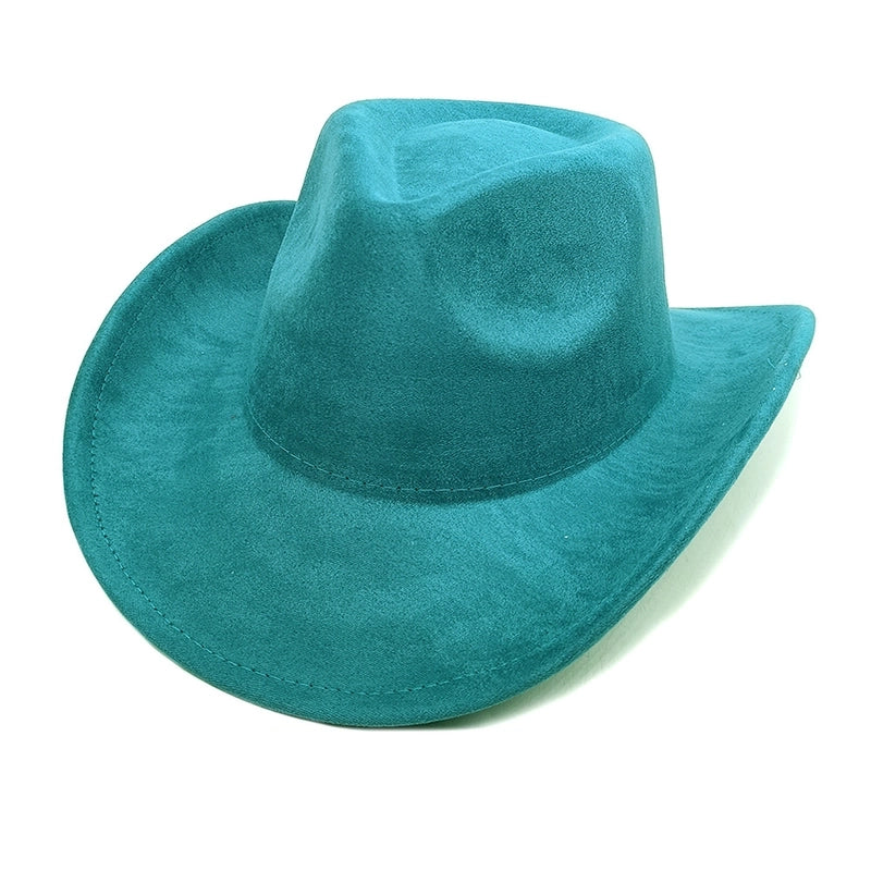 Women’s Classic Style Solid Color Flat Eaves Fedora Hat
