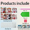 6Pcs Valentines Day Diamond Painting Greeting Card