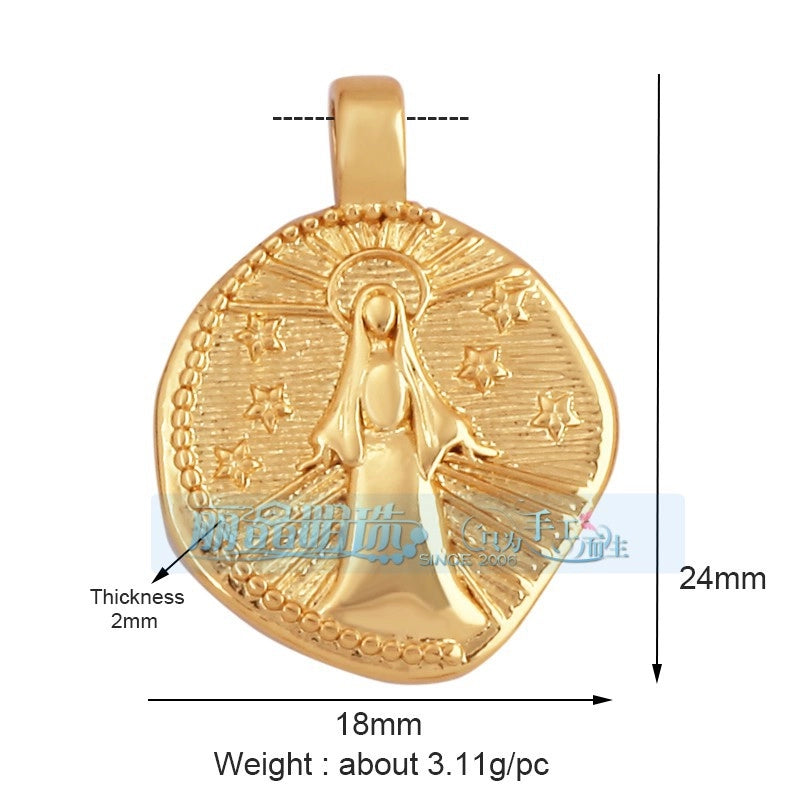 1 Piece 17*24mm 20 * 23mm Copper Human Pendant Jewelry Accessories