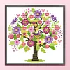 Four Seasons Tree-Spring-14CT Stamped Cross Stitch 18*18cm/7.09*7.09in tapestrymarket