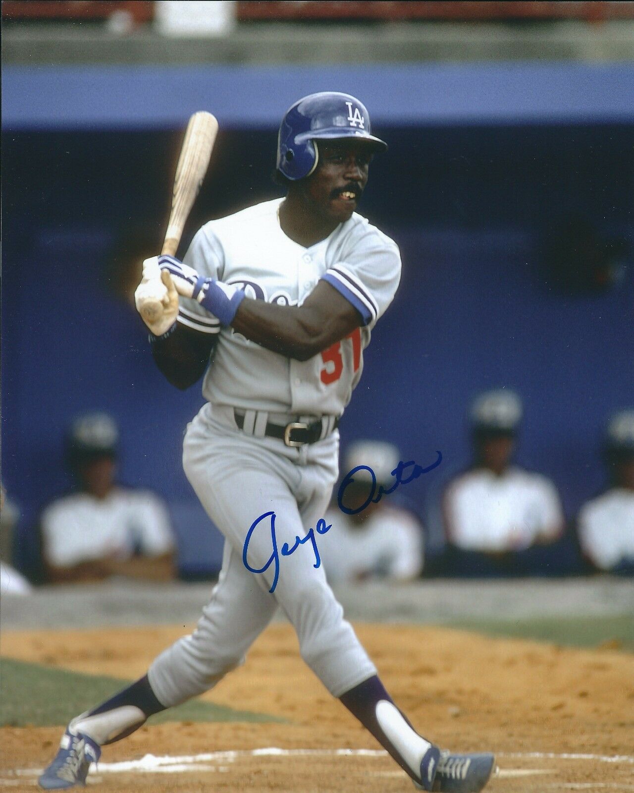 AUTOGRAPHED 8x10 JORGE ORTA Los Angeles Dodgers Photo Poster painting W/COA