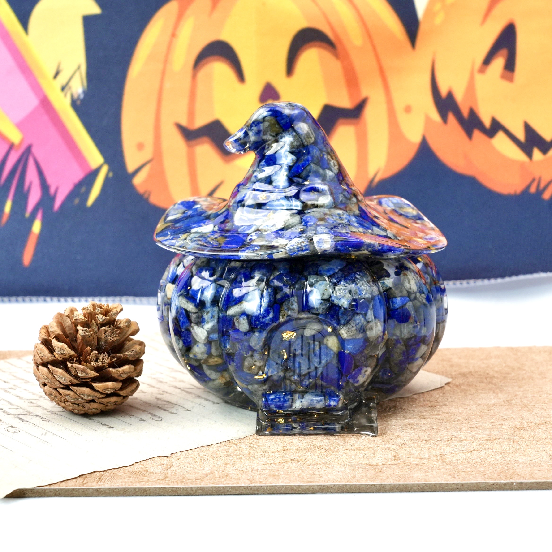 Resin Pumpkin House