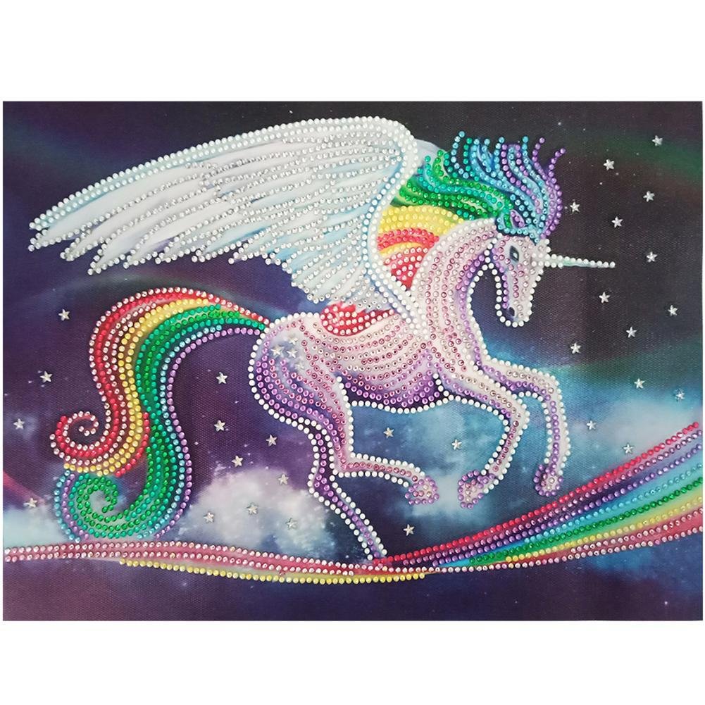 Diamond Painting - Special Shaped Drill - Flying Horse(40*30cm)