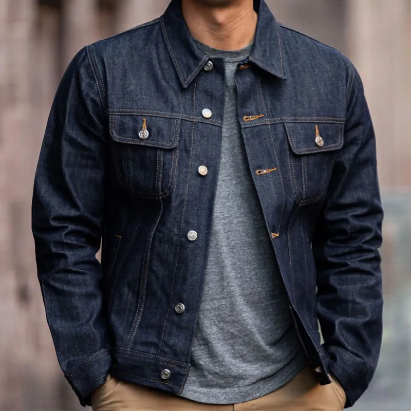 Indigo 12.5oz Raw Denim Trucker Jacket