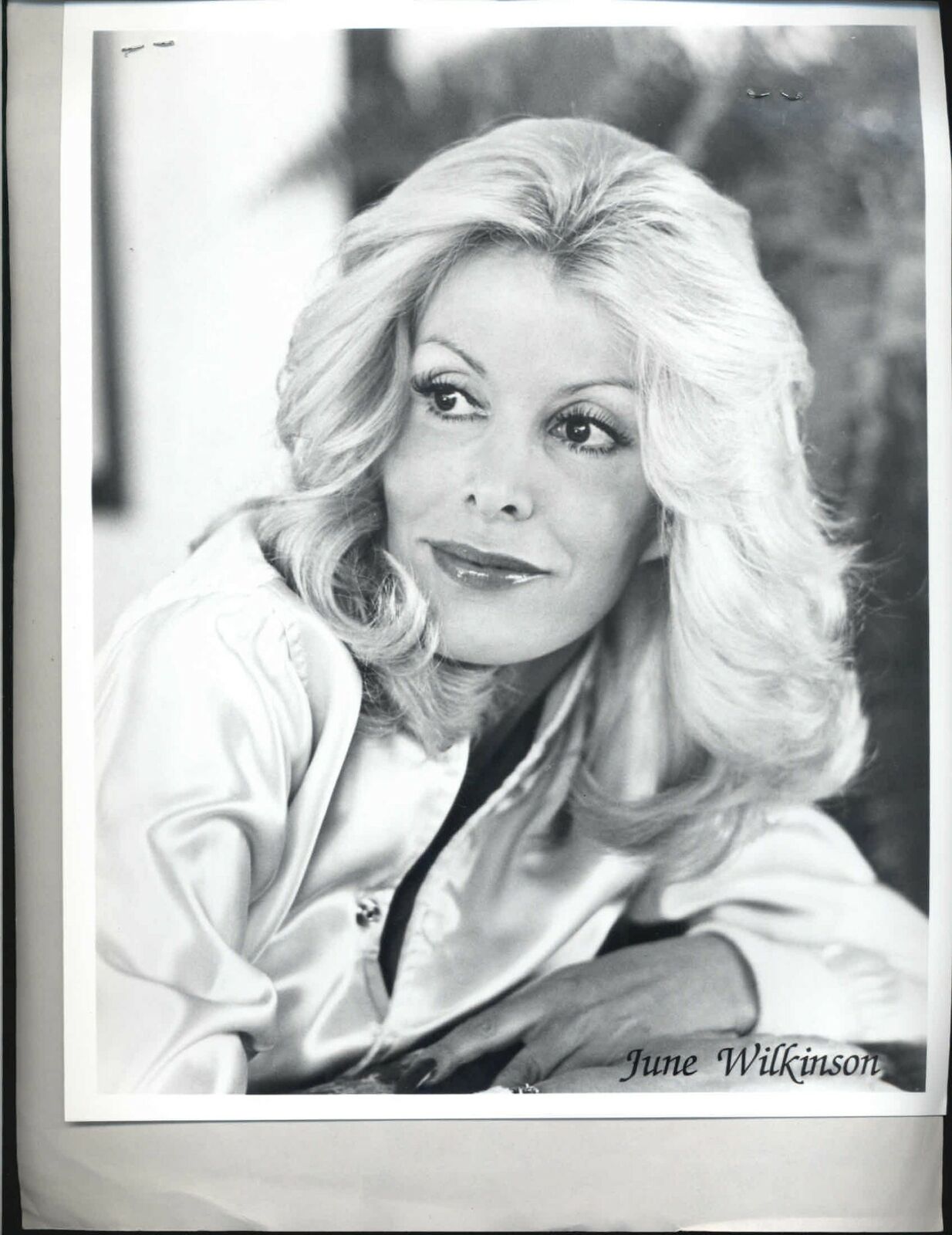 June Wilkinson - 8x10 Headshot Photo Poster painting with Resume - Playboy Playmate