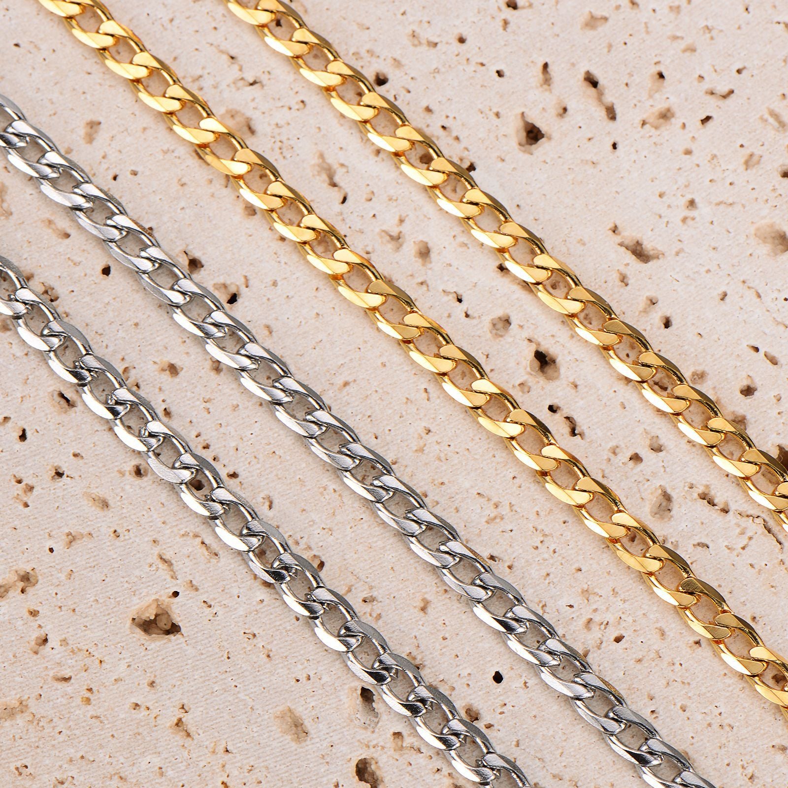 Aml Stainless Steel Nk Chain Hip-Hop Personality Chain Stainless Steel Necklace