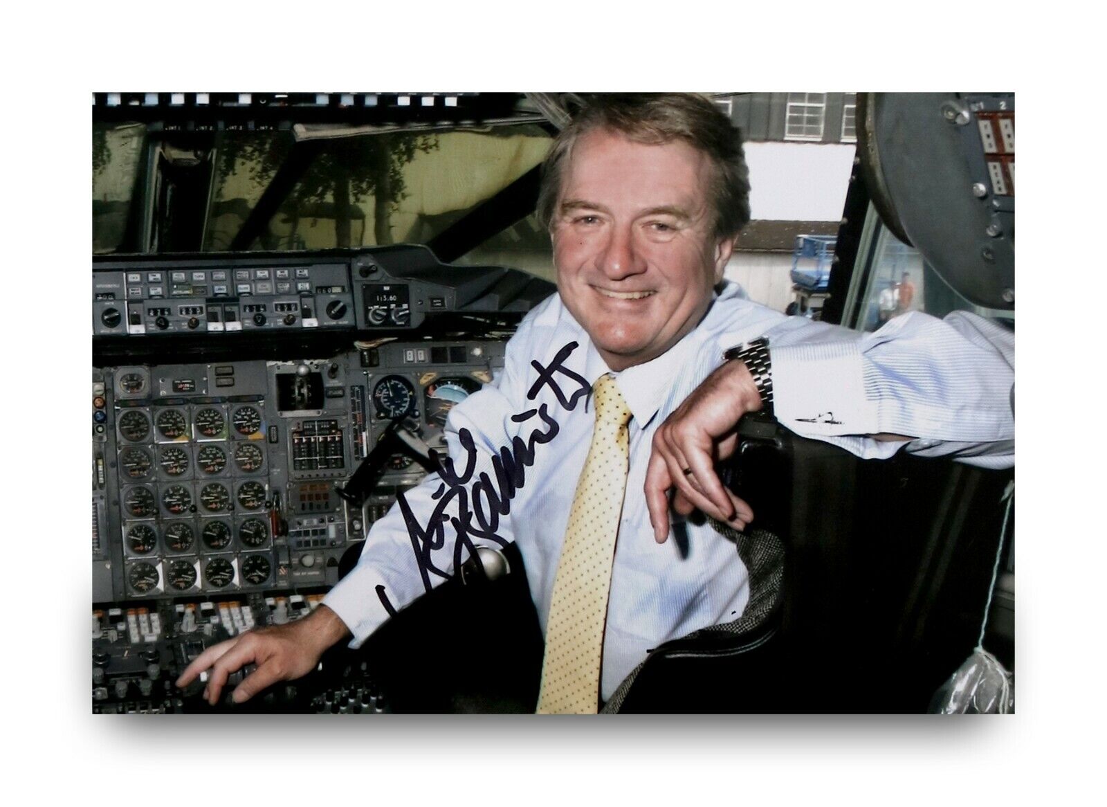 Mike Bannister Signed 6x4 Photo Poster painting Chief Concorde Pilot Autograph Memorabilia + COA