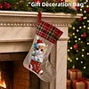 DIY Diamond Painting Christmas Stockings Hanging Ornaments Large Capacity Xmas Socks Pendant Wear Resist Candy Gift Storage Bags for Family Christmas Holiday Party Decoration (Christmas cat)