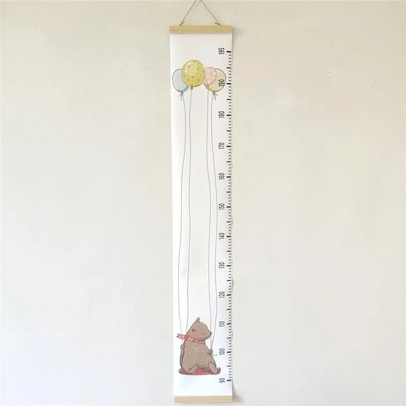 INS Nordic Baby Height Ruler Wooden Wall Hanging Child Kids Growth Chart Height Record Measure Ruler Home Decorative Photo Props