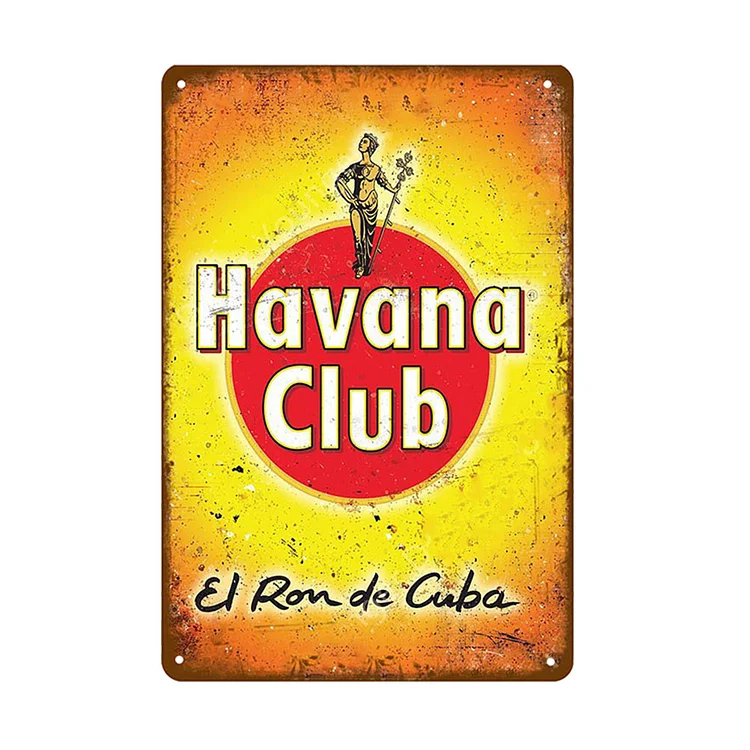 Havana Club Beer - Vintage Tin Signs/Wooden Signs - 7.9x11.8in & 11.8x15.7in