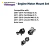 3Pcs Engine Motor Mount Kit Compatible with Edge 2007-2014 3.5L/2011-2014 3.7L Fits for Lincoln MKX 2007-2010 3.5L/ 2011-2015 3.7L Replacement for A5342 A5431 A5605