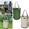 Canvas Tool Bucket Bag with Plastic Bottom Aerial Work Tool Bag for Electrician