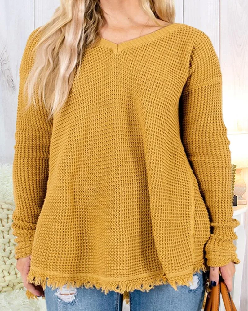 Crew Neck Casual Women's Top