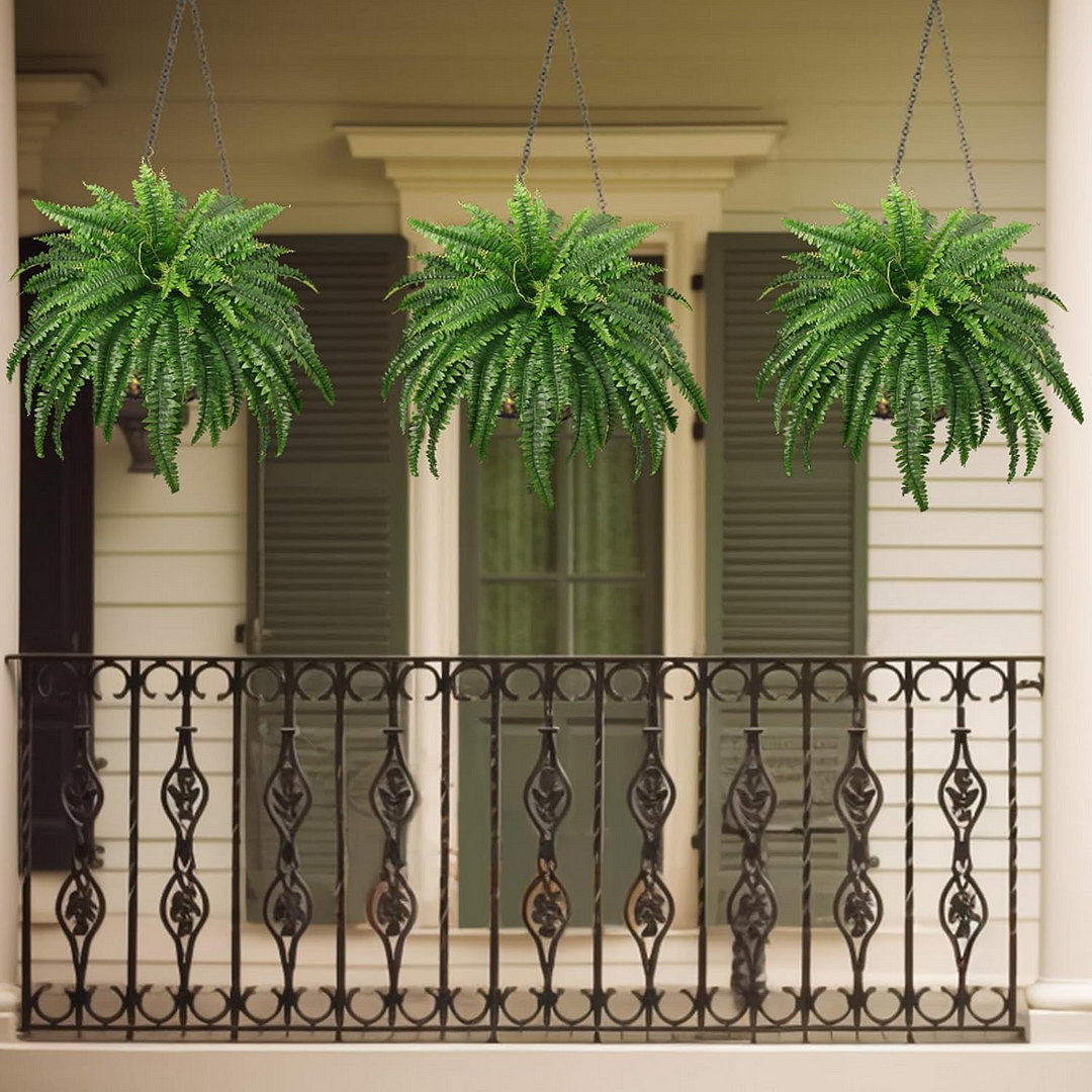 UV Resistant Lifelike Artificial Boston Fern