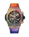 Hublot Big Bang Chronograph 18K King Gold & Colored Gemstones Man's Watch