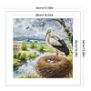 Happy Crane-14CT Stamped Cross Stitch 34*34cm/13.39*13.39in tapestrymarket