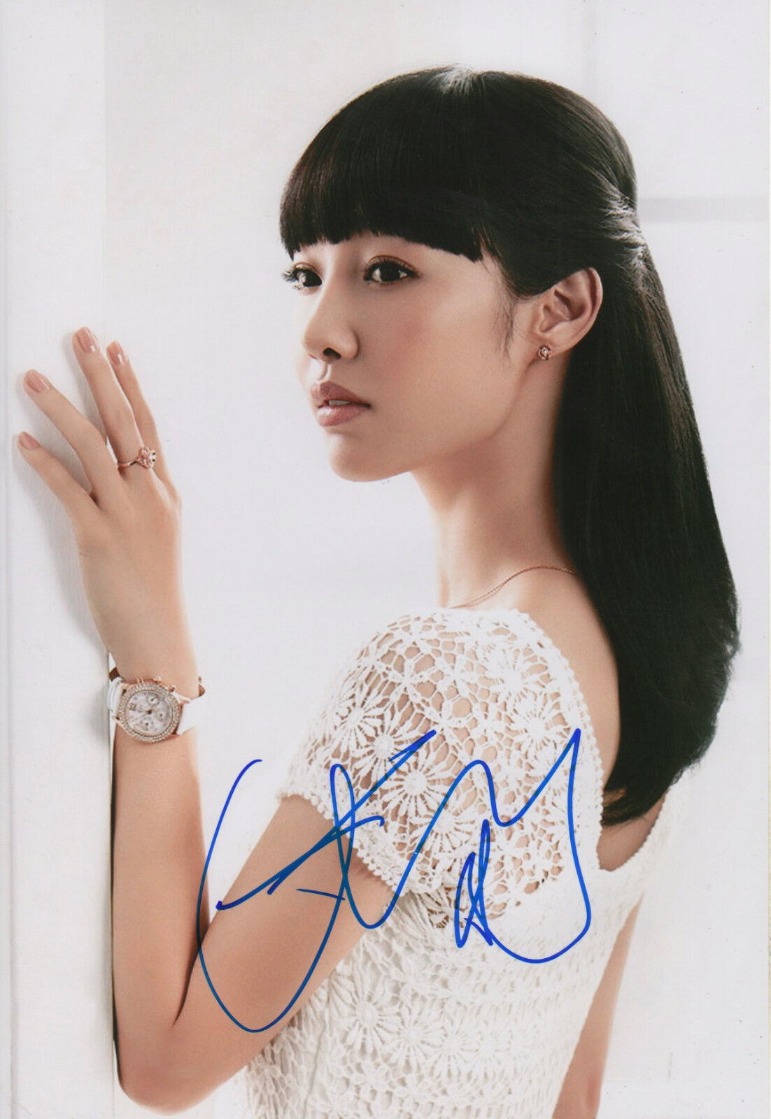 Bai Baihe signed 8x12 inch Photo Poster painting autograph