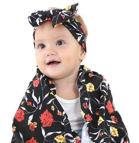 Dollreborns®Adorable baby Swaddle Blanket And Headband Set