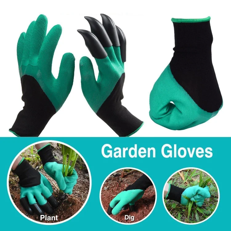 Hirundo Garden Genie Gloves with Claws on Right Hand
