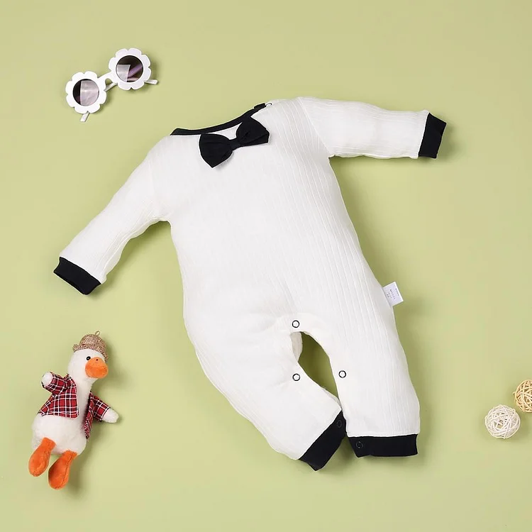 Comfortable bodysuit with white bow für 22'' Reborn Babypuppe Mädchen/boy - RSDP-Rebornbabypuppen-Rebornbabypuppen.de