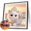 Mermaid Cat-Special Shaped Diamond Painting