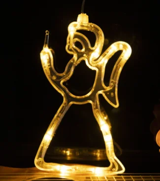 LED Christmas festive room window display suction cup lights decorative lights