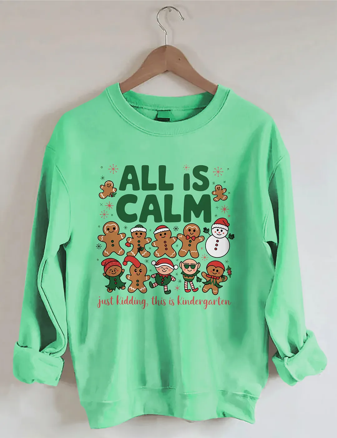 Kindergarten Teacher Christmas Sweatshirt