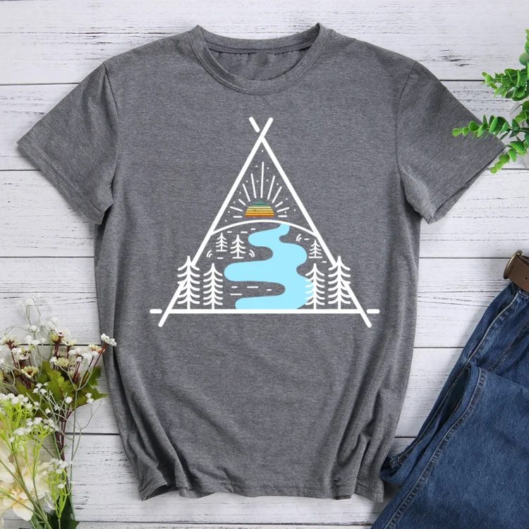 AL™  Camping Keep it Simple Vintage Hiking Wandern T-Shirt-607960-Annaletters