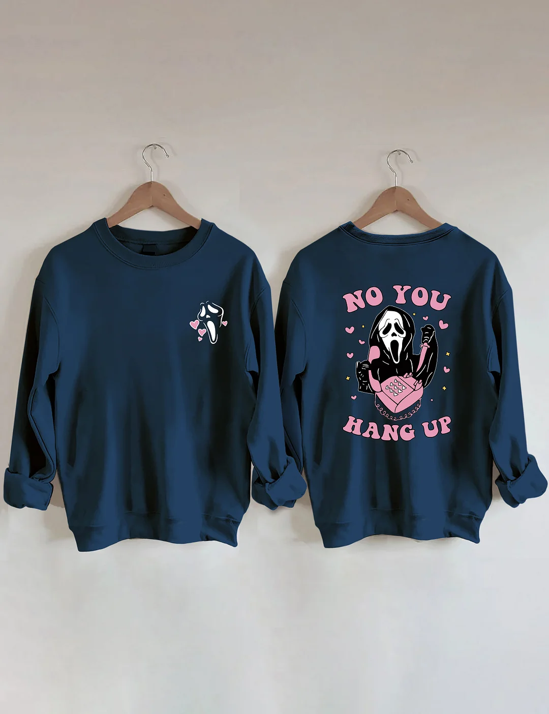 No You Hang Up Ghost Face Sweatshirt