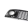 1 Pair Car Front Grill Mesh Front Fog Light Hoods Cover for Audi A4 B8 2008-2012