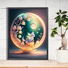 Diamond Painting-DIY Full Round Drill Moon