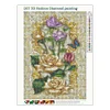 >SALE<5D Full Drill Diamond Embroidery Painting DIY Flowers Mosaic Cross Stitch