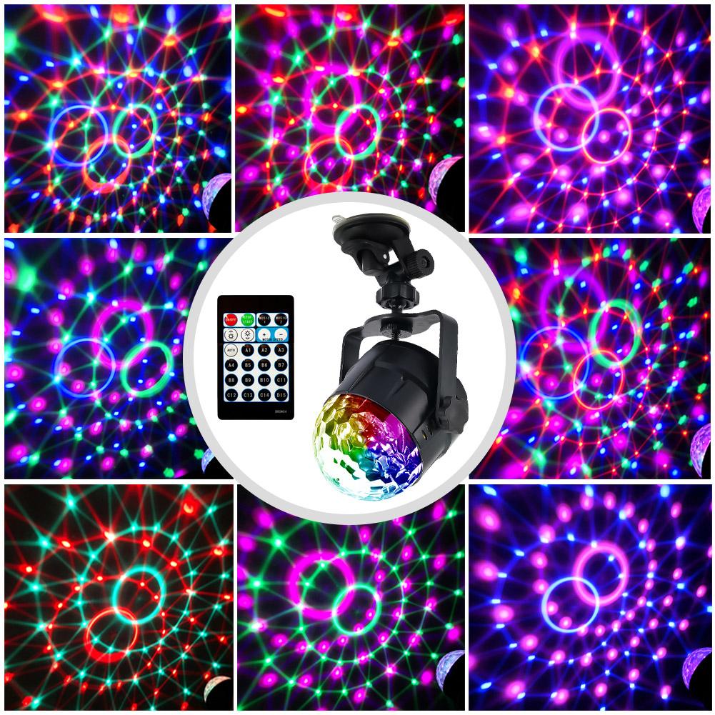 

15 Colors LED Magic Effect DJ Ball Sound Activated RGBp-Bluetooth Laser Projector Night Light, 501 Original