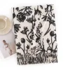Autumn Winter Warm Floral Tassels Shawl Scarf