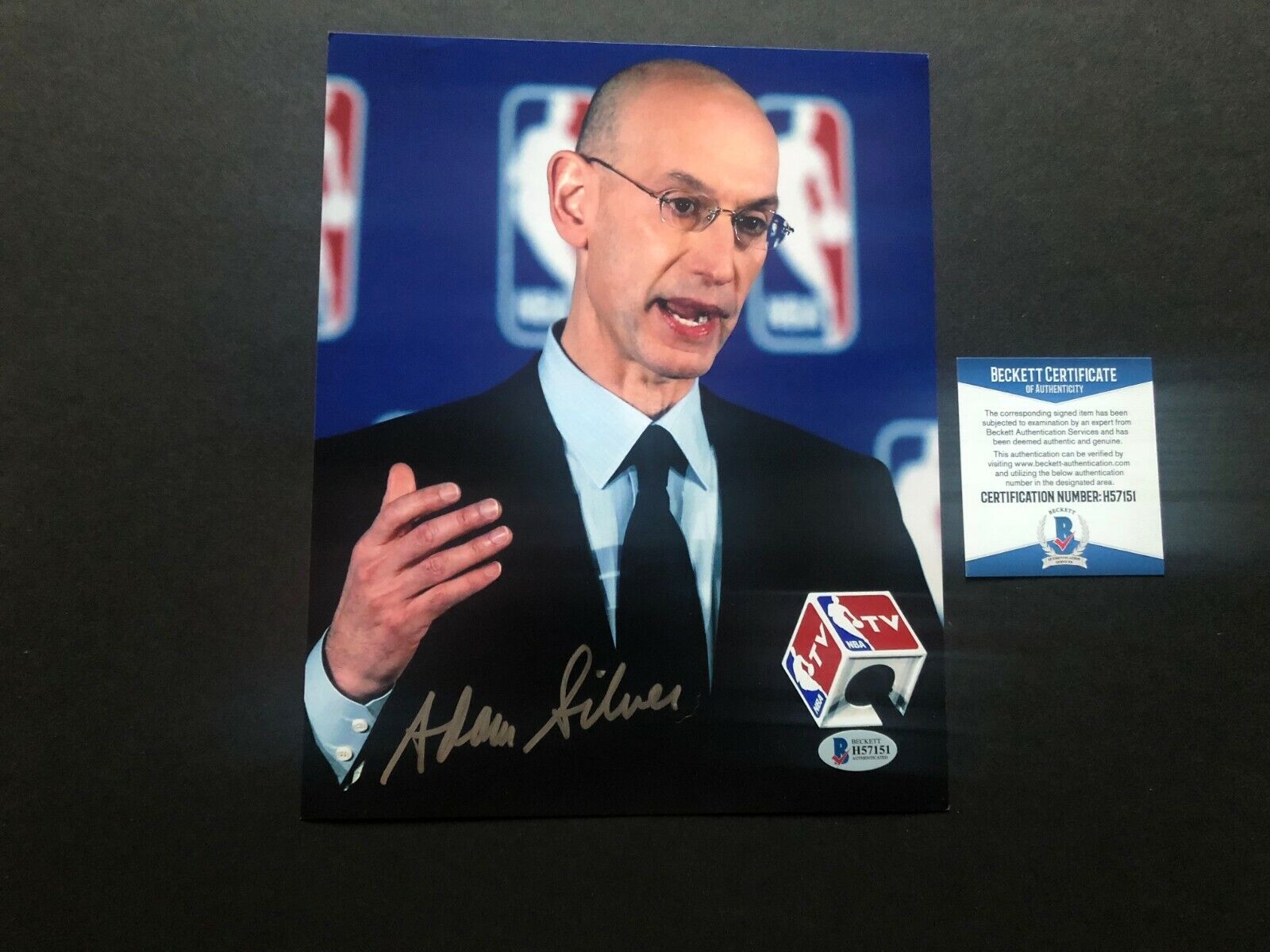 Adam Silver Hot! signed autographed NBA Commissioner 8x10 Photo Poster painting Beckett BAS coa