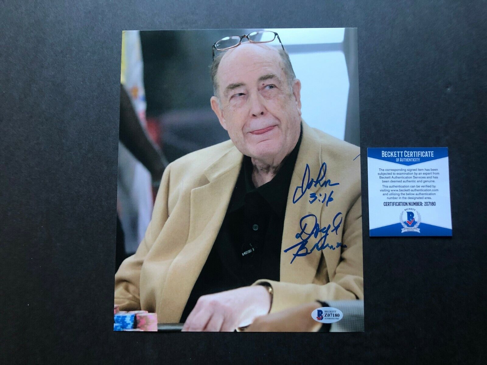 Doyle Brunson Hot signed autographed WPT poker legend 8x10 Photo Poster painting Beckett BAS coa