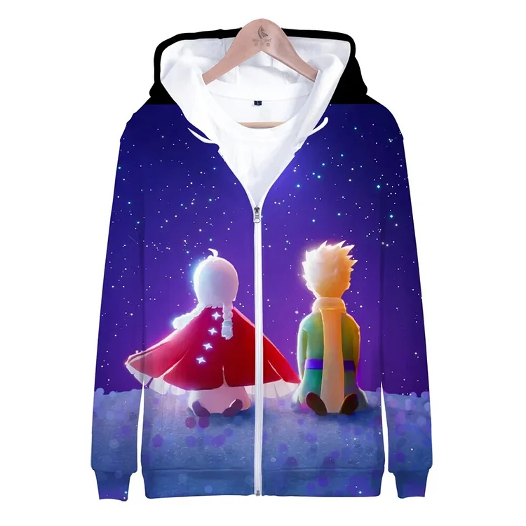 Anime Sky Children of The Light 3D Print Oversize Zip Up Women/Men Hoodie Sweatshirt Y2K Streetwear Hip Hop Zipper Hooded Jacket