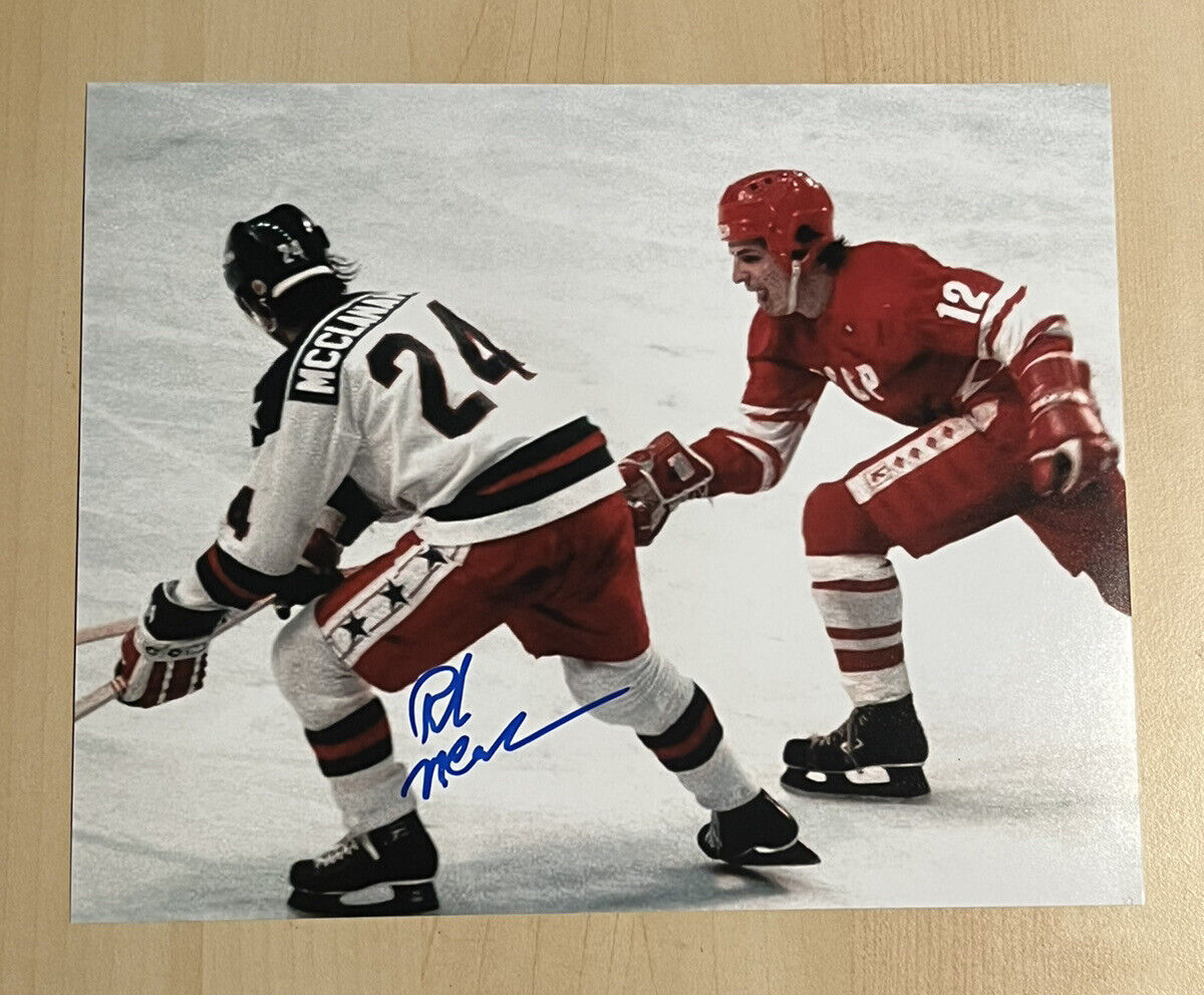 ROB McCLANAHAN SIGNED 8x10 Photo Poster painting USA OLYMPIC HOCKEY AUTOGRAPH MIRACLE ON ICE COA