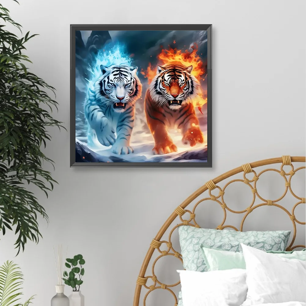 Diamond Painting - Full Round Drill - Tiger(Canvas|40*40cm)