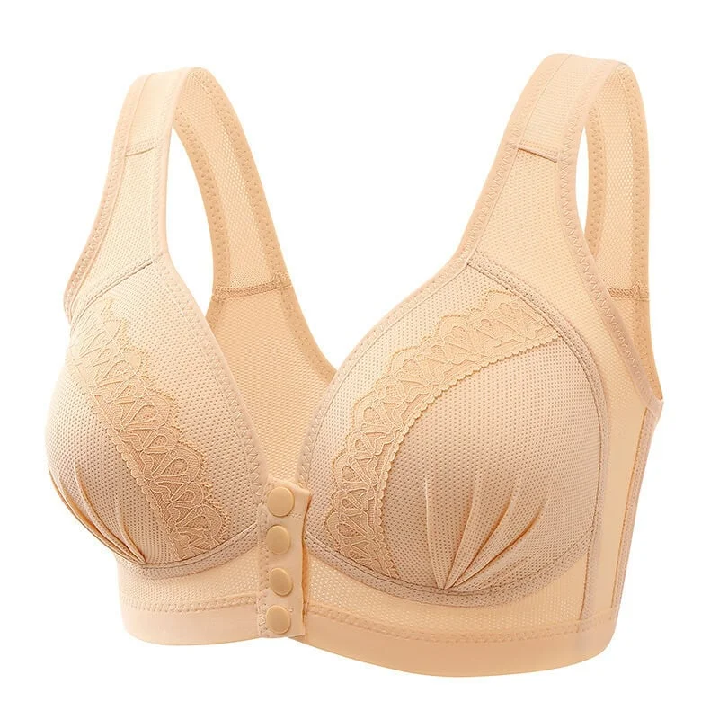 🥰2023 Front Button Breathable Skin-Friendly Cotton Bra 🥰