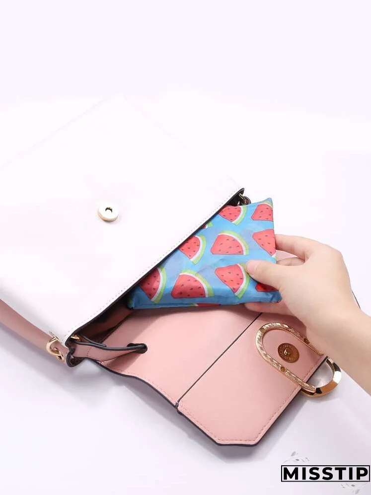 Watermelon Print Shopper Bag