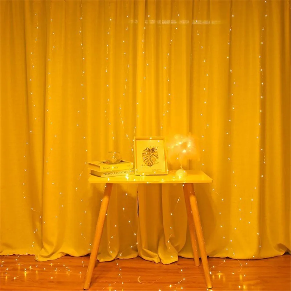 Tegooe USB Powered LED Curtain String Lights with Remote Control 3 Styles