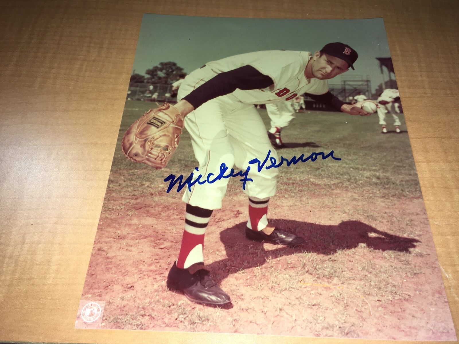 Mickey Vernon Boston Red Sox Signed 8 x 10