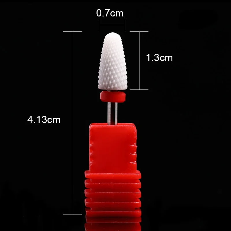 Nail Drill Bits Ceramic Milling Cutter Manicure Electric Nail Files Grinding Bits Mills Cutter Burr Pedicure Nail Art Tools-Nail Inspo