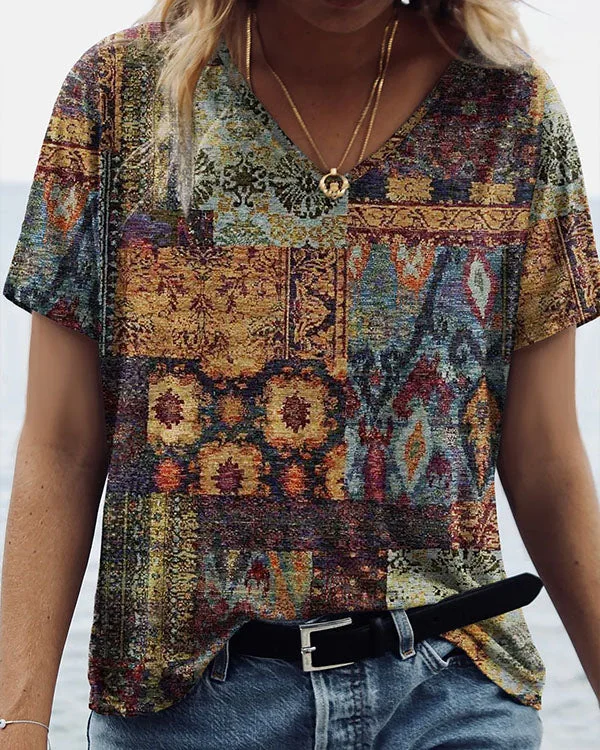 Vintage Check Pattern Tank Top