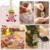 16pcs Christmas Penguin Diamond Painting Double Sided Keychains