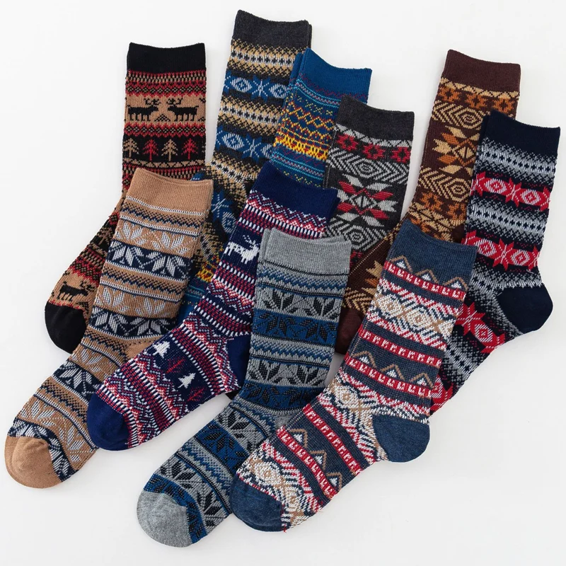 Men's Retro Thickened Warm Wool Socks
