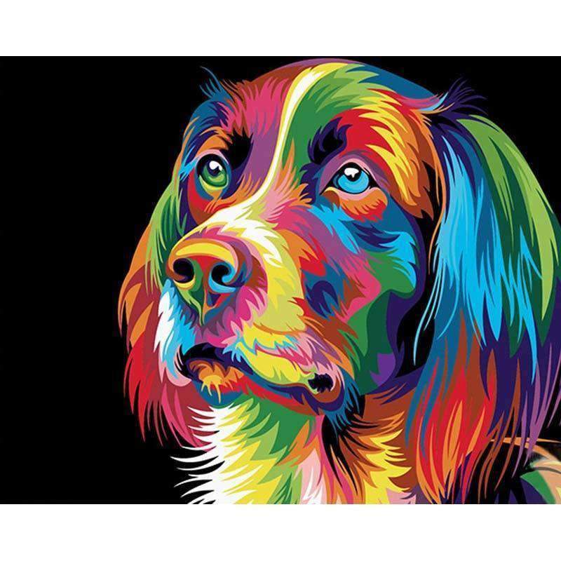 

Abstract Dog – Paint By Numbers - 40*50CM, 501 Original